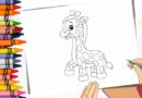 desenho girafa colorir