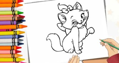 desenho gatinha marie para colorir