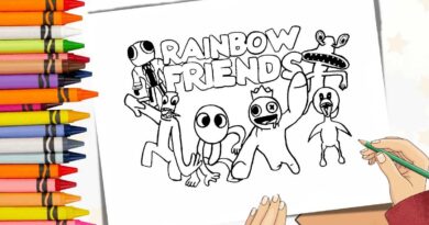 desenho para imprimir rainbow friends