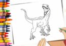 velociraptor colorir