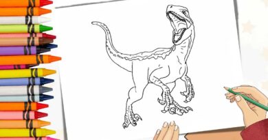 velociraptor colorir