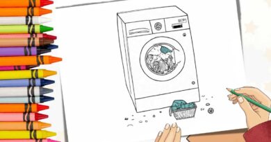 maquina de lavar roupa para colorir