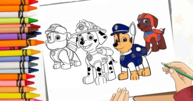 desenho patrulha canina super filhotes para colorir