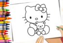 desenho colorir hello kitty