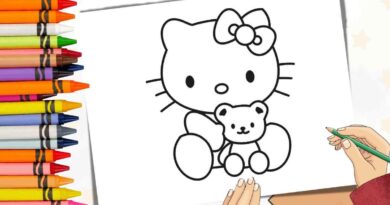 desenho colorir hello kitty