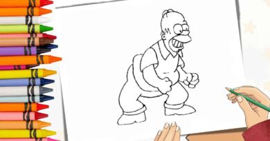 Homer simpson para colorir
