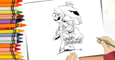 Luigi mansion 3 para colorir