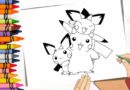 pikachu para colorir