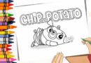 Chip e potato para colorir