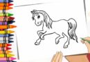 Desenho de cavalinho para colorir e imprimir