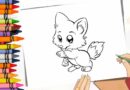 Desenho de raposinha para colorir e imprimir