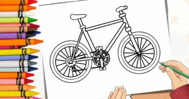 bicicleta desenho para colorir