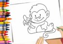 Desenhos de macaco para colorir e imprimir