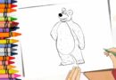 desenho urso colorir