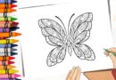 Mandala de borboleta para colorir e imprimir /Pintar