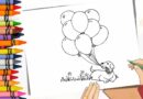 desenho balão para colorir