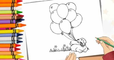 desenho balão para colorir